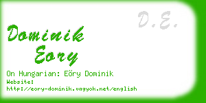 dominik eory business card